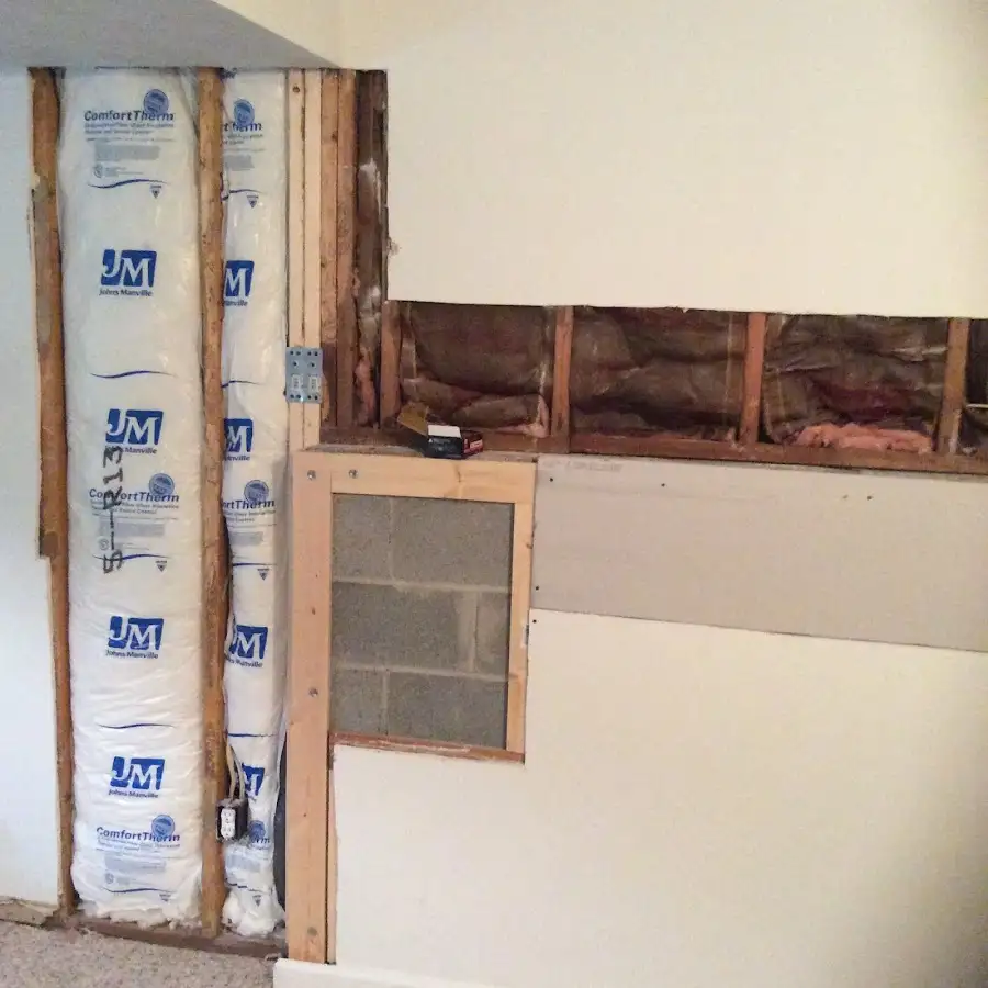 Wall insulation replacement during Structural Drying in Tabernacle